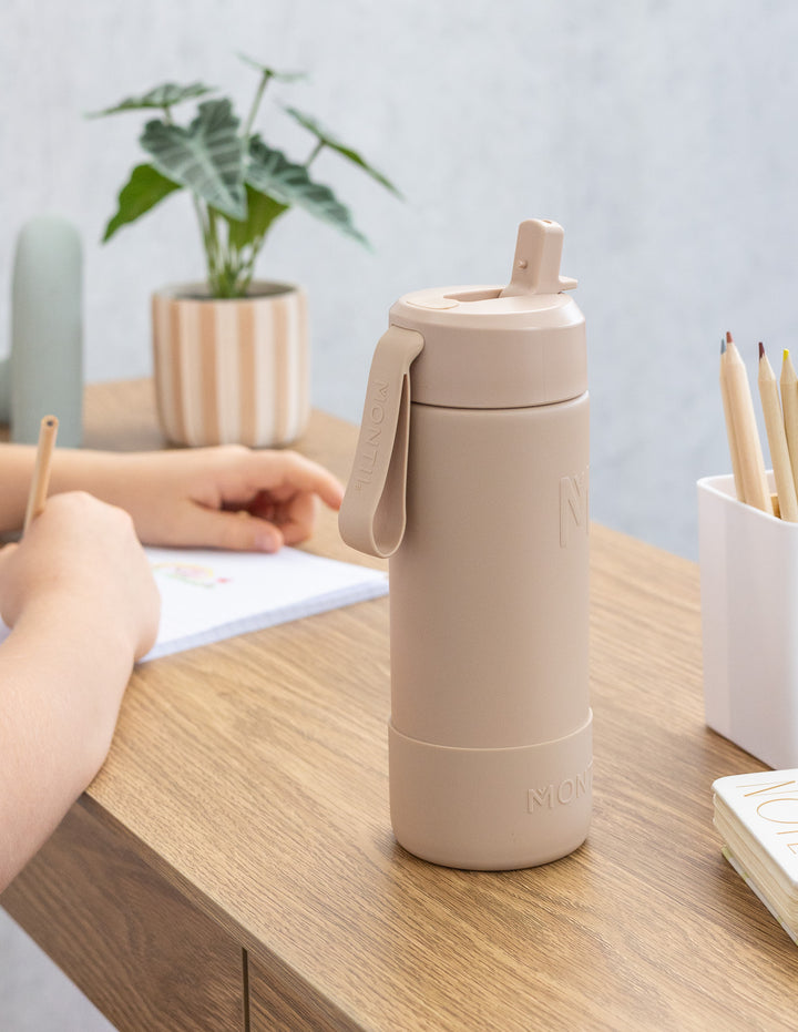 MontiiCo 475ml Fusion Drink Bottle Sipper - Sand