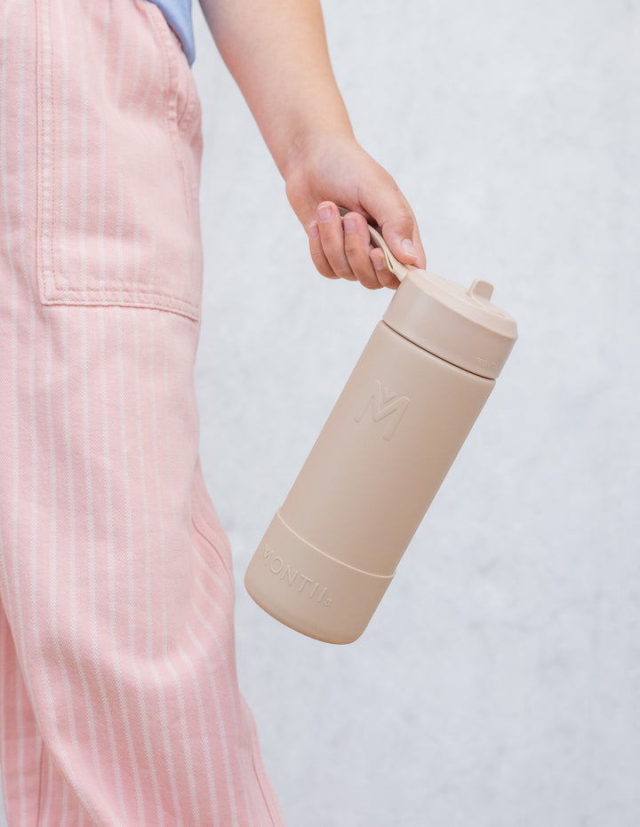 MontiiCo 475ml Fusion Drink Bottle Sipper - Sand