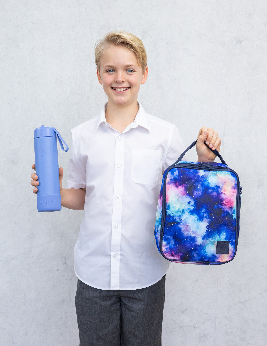 MontiiCo Large Lunch Bag and Bottle Set - Starlight