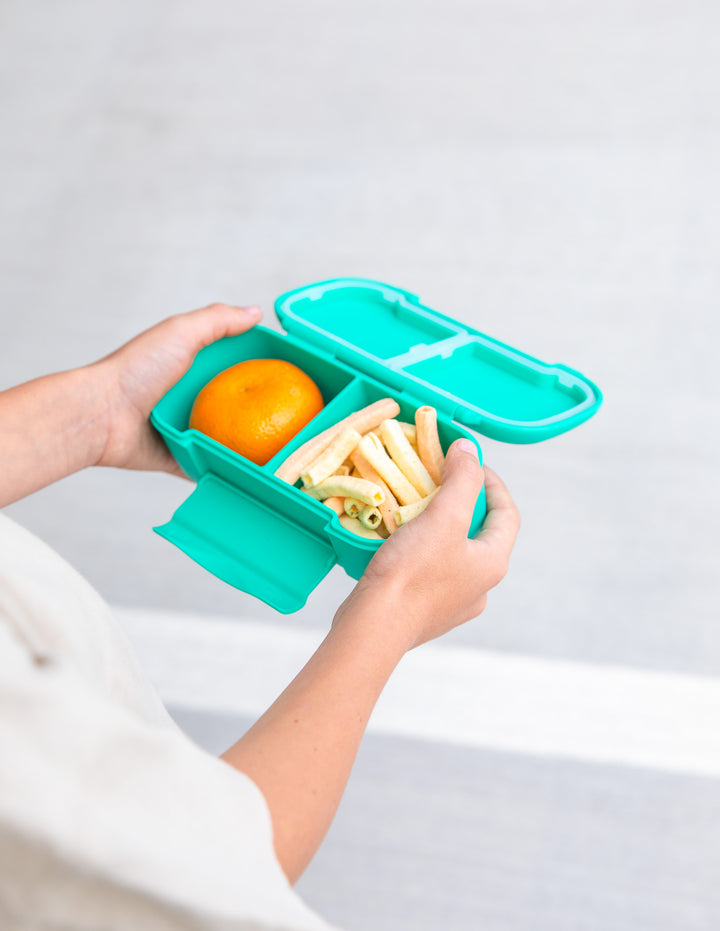 MontiiCo Snack Lunch Box - Mojito open lunch box with compartments and snacks