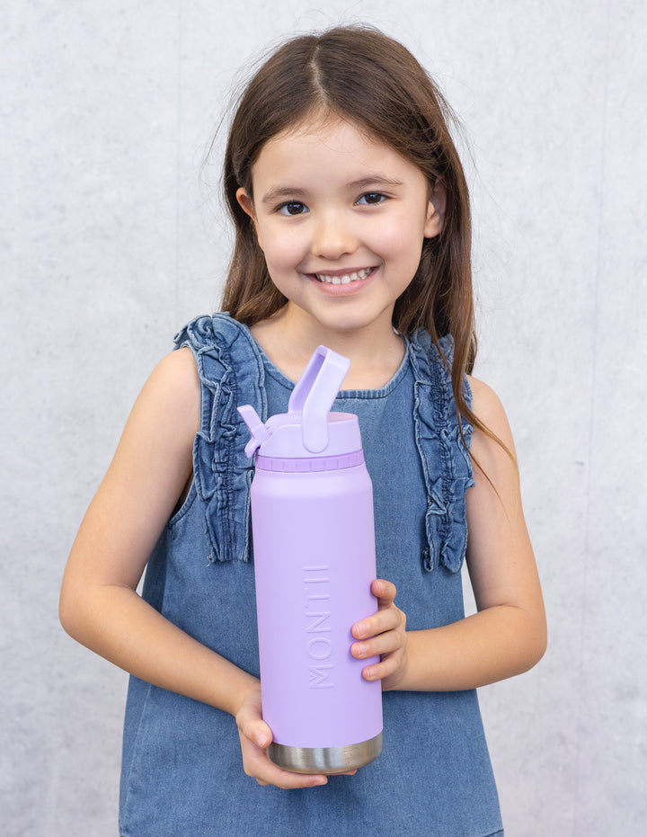 MontiiCo Large Lunch Bag and Bottle Set - Cosmic Bloom