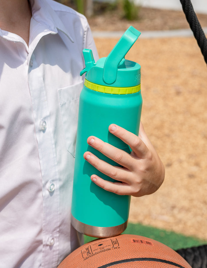 MontiiCo Large Lunch Bag and Bottle Set - Goal Keeper