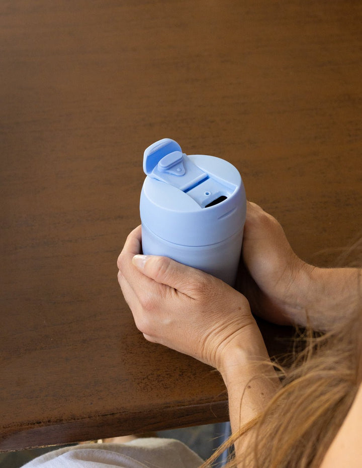 MontiiCo 380ml Travel Cup - Cornflower lifestyle image