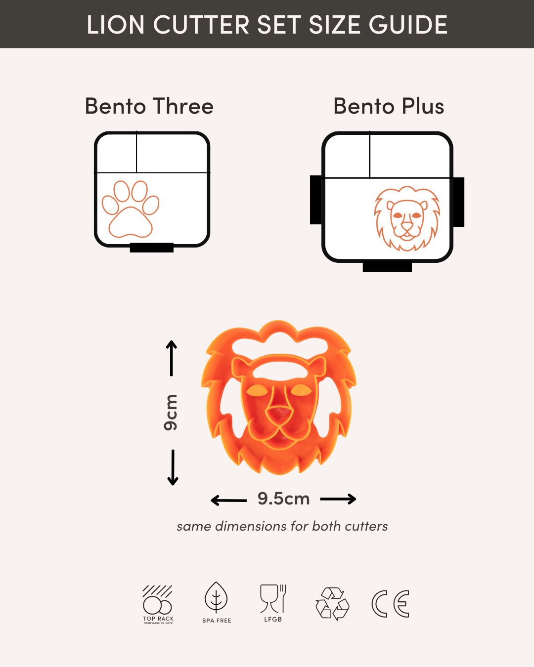 Lunch Punch Sandwich Cutters - Lion
