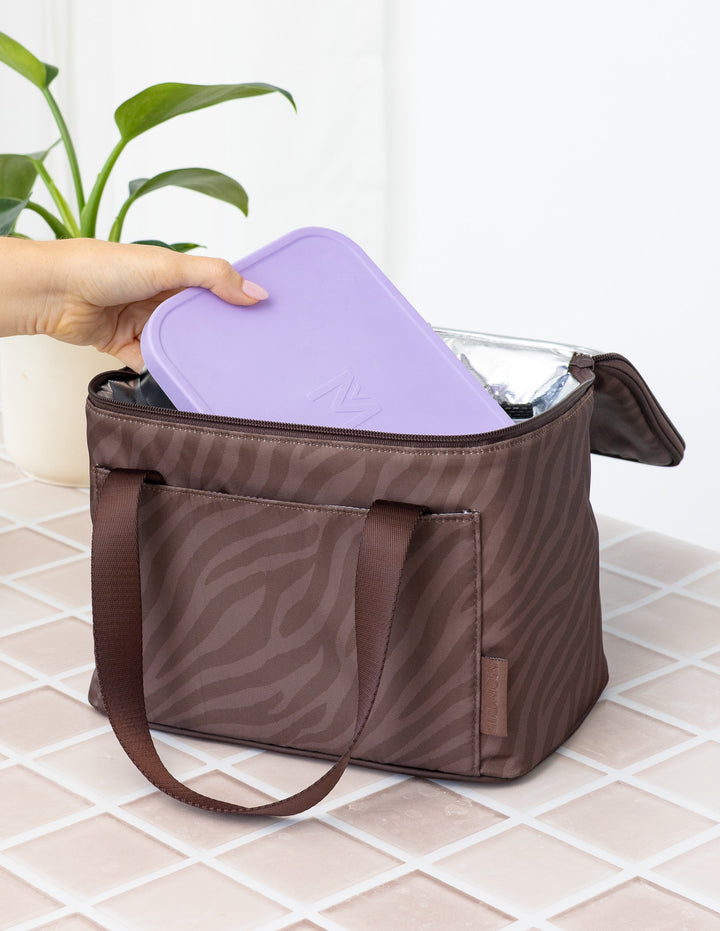 MontiiCo Insulated Cooler Bag - Zebra perfect for your lunch essentials