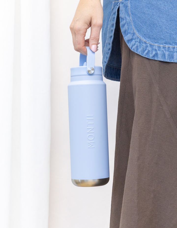 MontiiCo 700ml Quench Sipper Drink Bottle - Cornflower