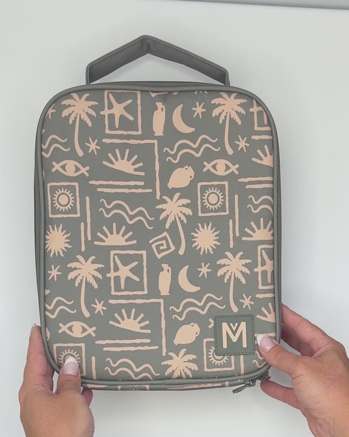 MontiiCo Large Insulated Lunch Bag - Palm Beach
