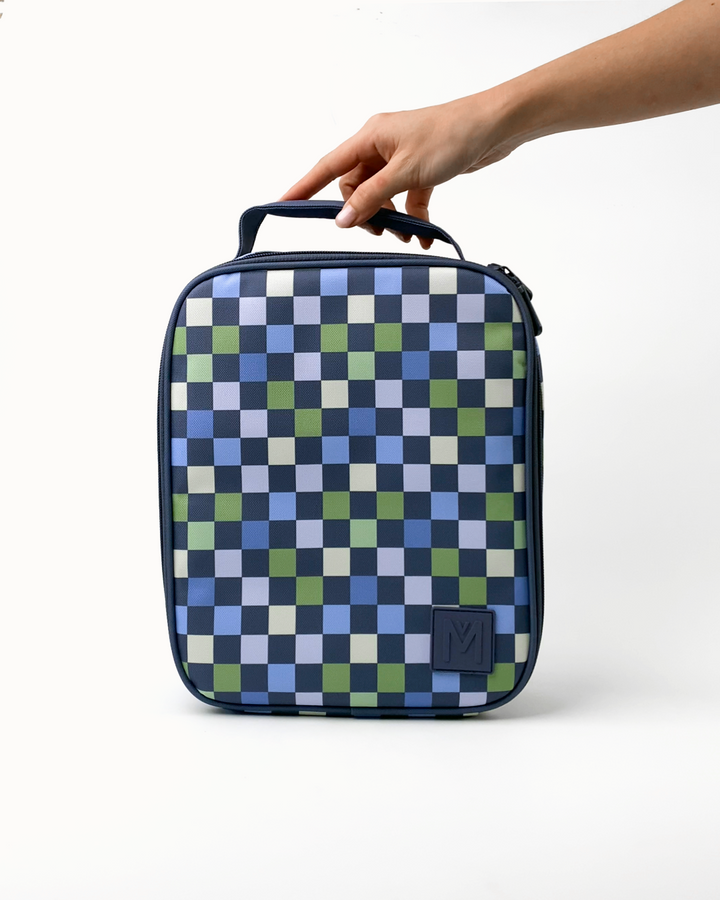 MontiiCo Large Insulated Lunch Bag - Checkmate
