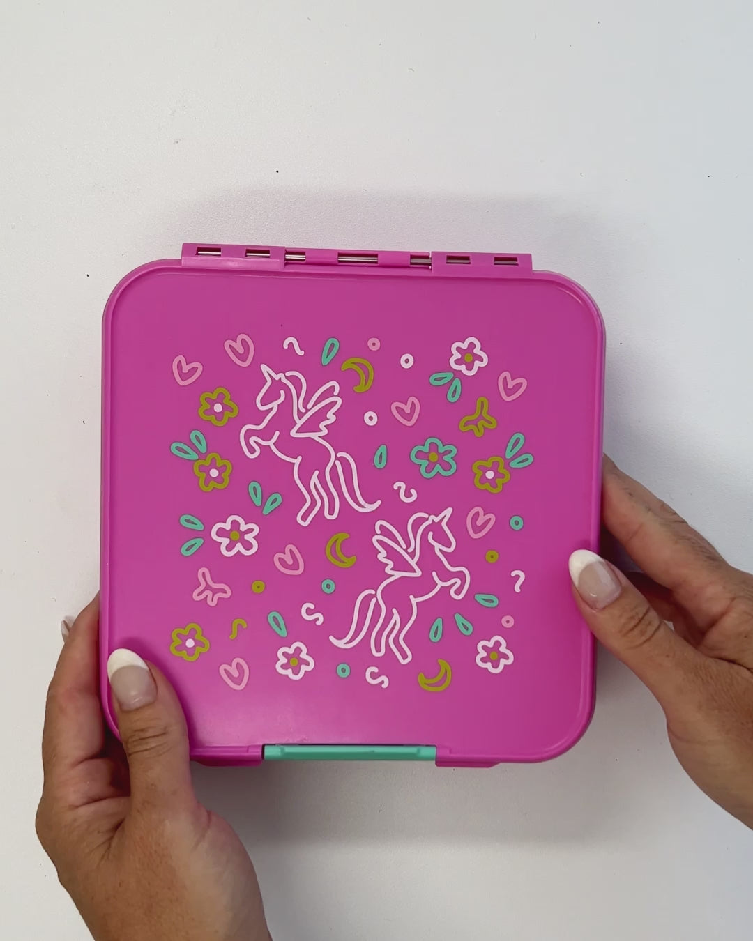 MontiiCo Bento Three Lunch Box - Unicorn Magic