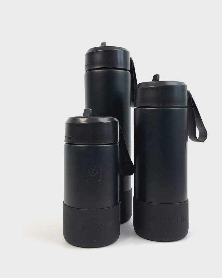 MontiiCo 350ml Fusion Drink Bottle Sipper - Midnight