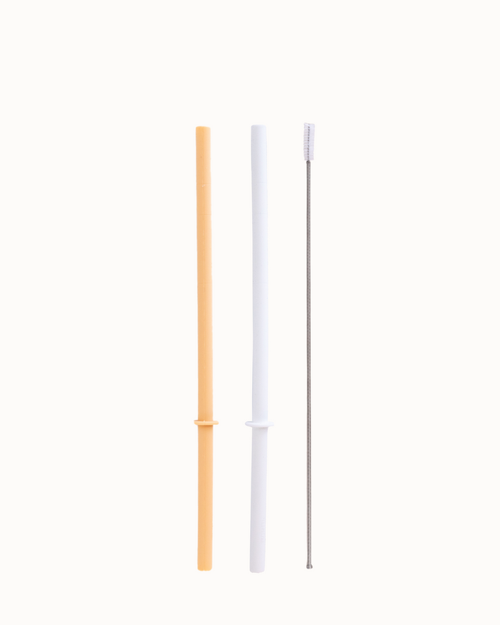 MontiiCo Flexi Stopper Straw Set - Dune & Blizzard