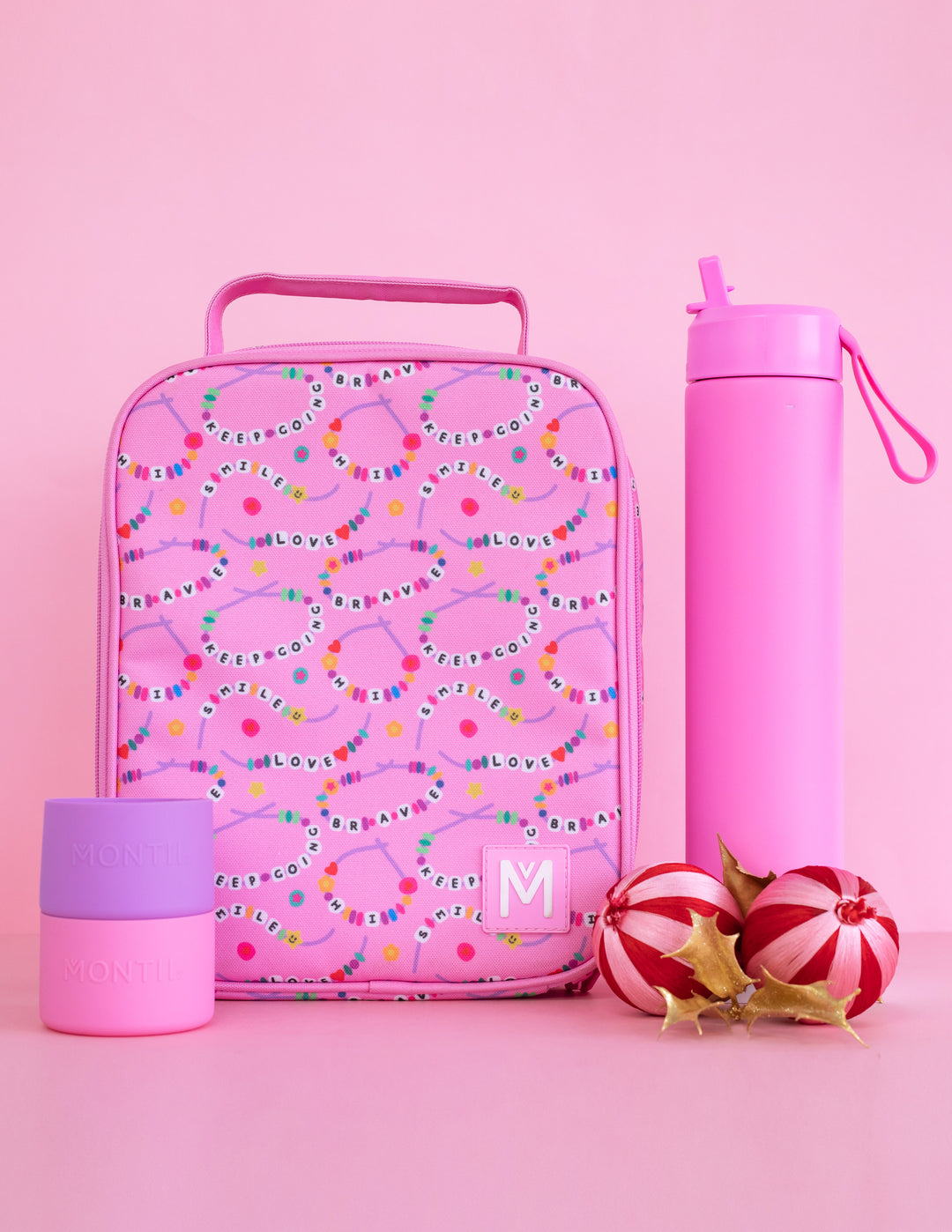 MontiiCo Large Lunch Bag and Bottle Set - Friends Forever