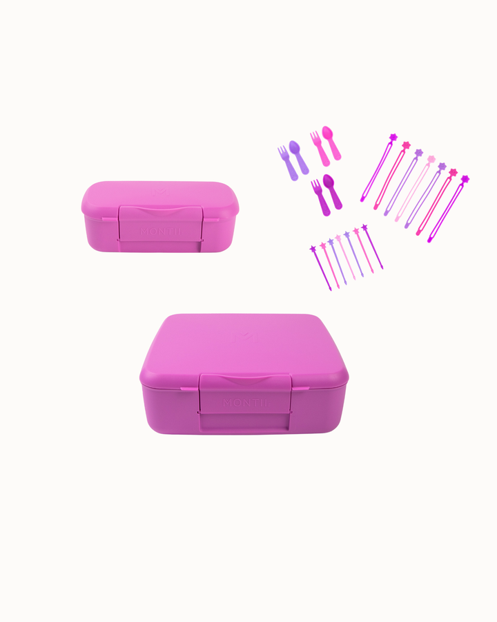 MontiiCo Feast & Snack Bundle - Fuchsia