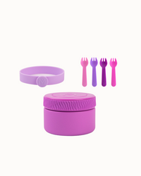 MontiiCo Mini Lunch On The Go Set - Fuchsia