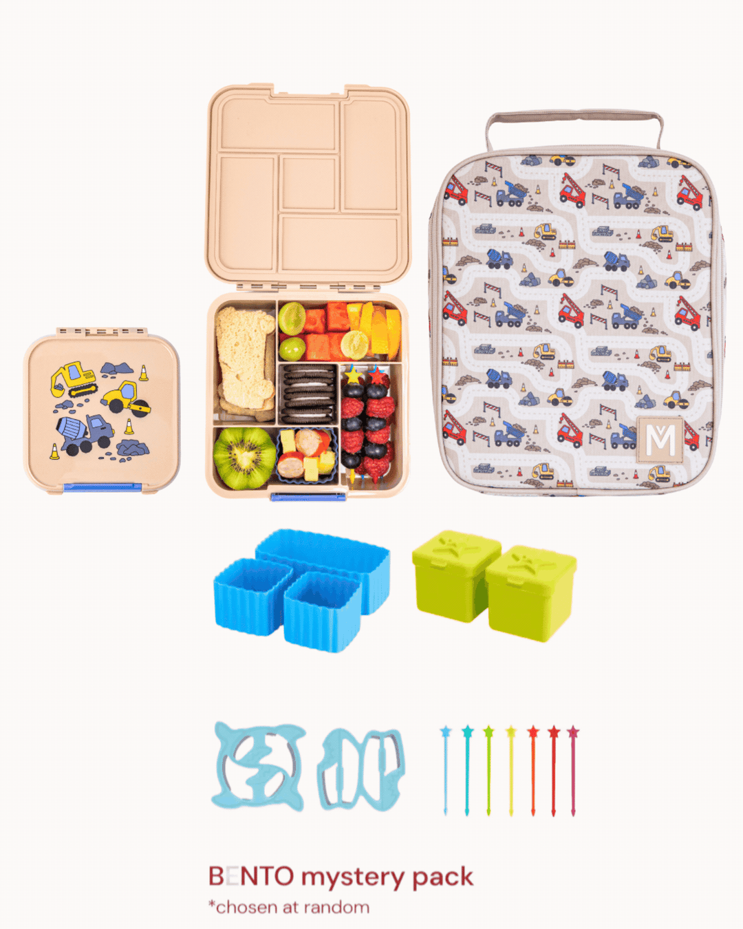 MontiiCo Lunch Time Fun Set - Construction + Mystery
