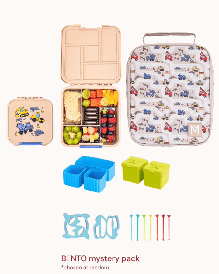 MontiiCo Lunch Time Fun Set - Construction + Mystery