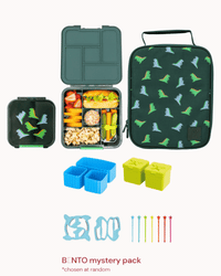 MontiiCo Lunch Time Fun Set - Dinosaur + Mystery