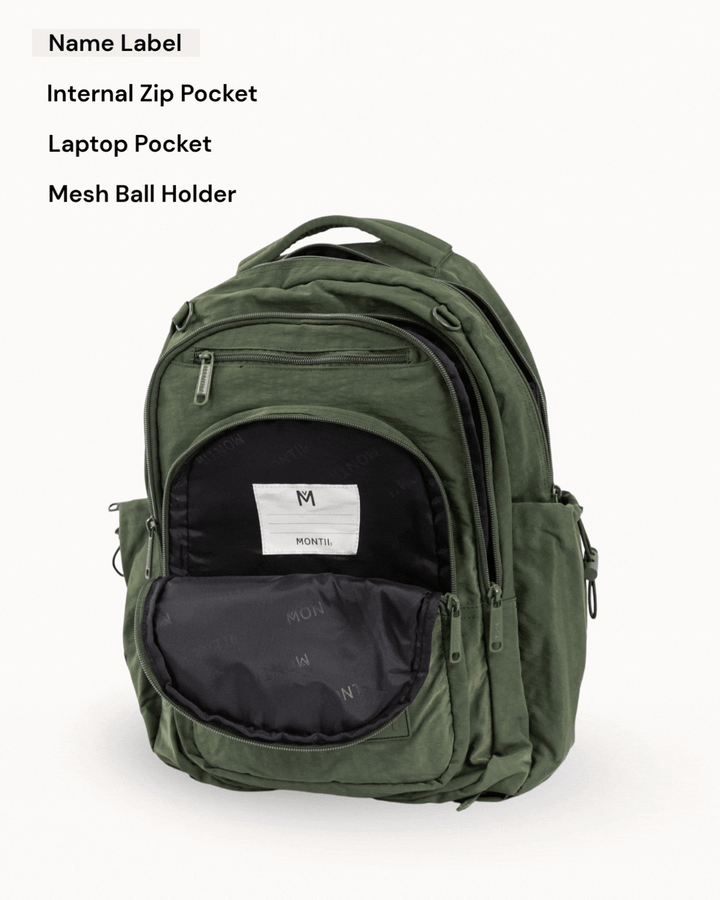 MontiiCo School Sports Bag - Khaki