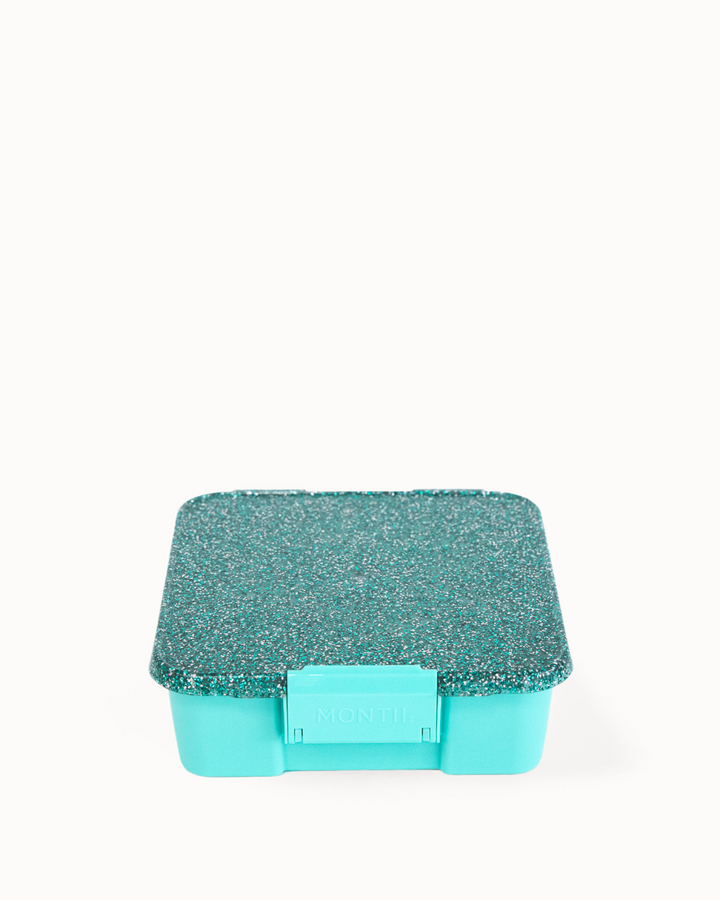 MontiiCo Bento Five Lunch Box - Turquoise Glitter