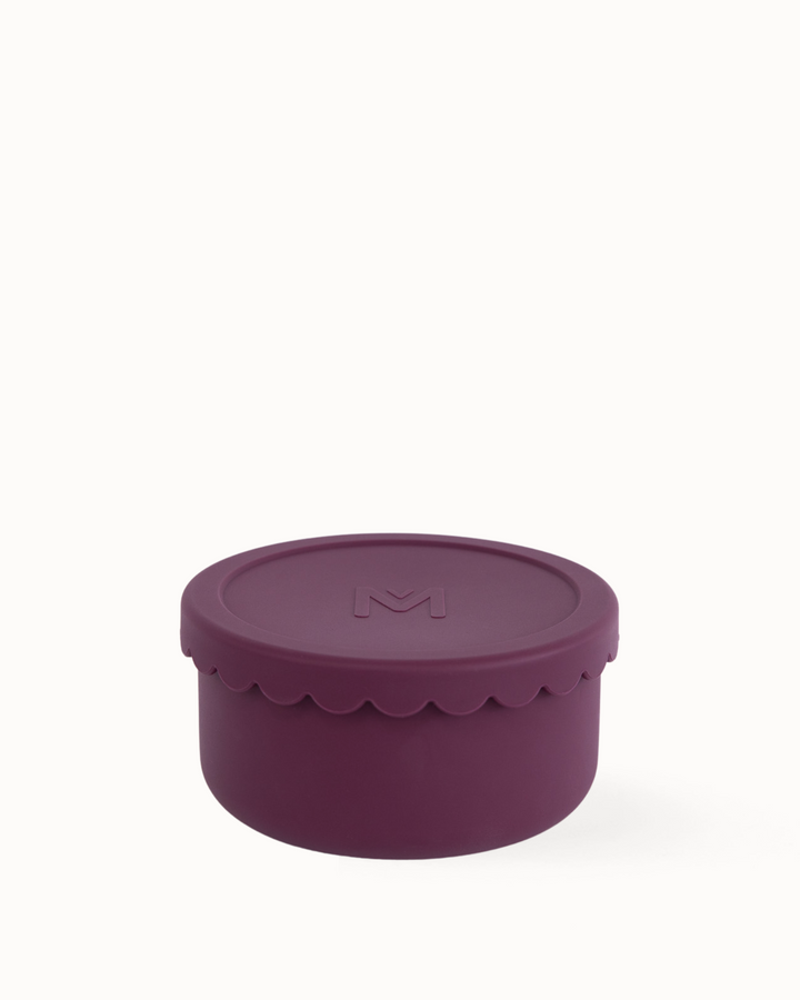 MontiiCo Silicone Scallop Bowl - Ruby