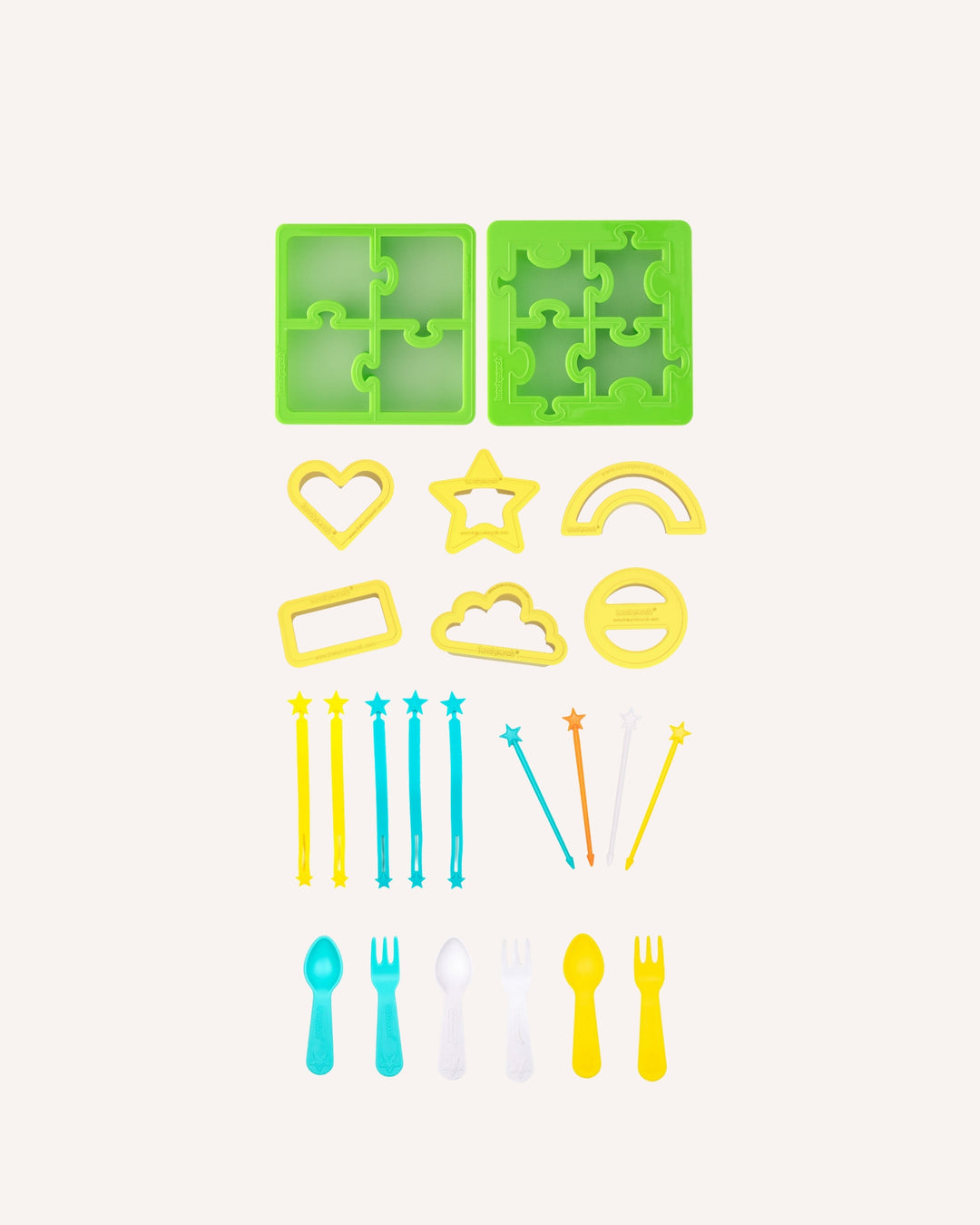 Lunch Punch Puzzle & Mini Bites Cutters & Bento Fun Set