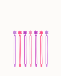 Lunch Punch Silicone Wrap Bands - Blush