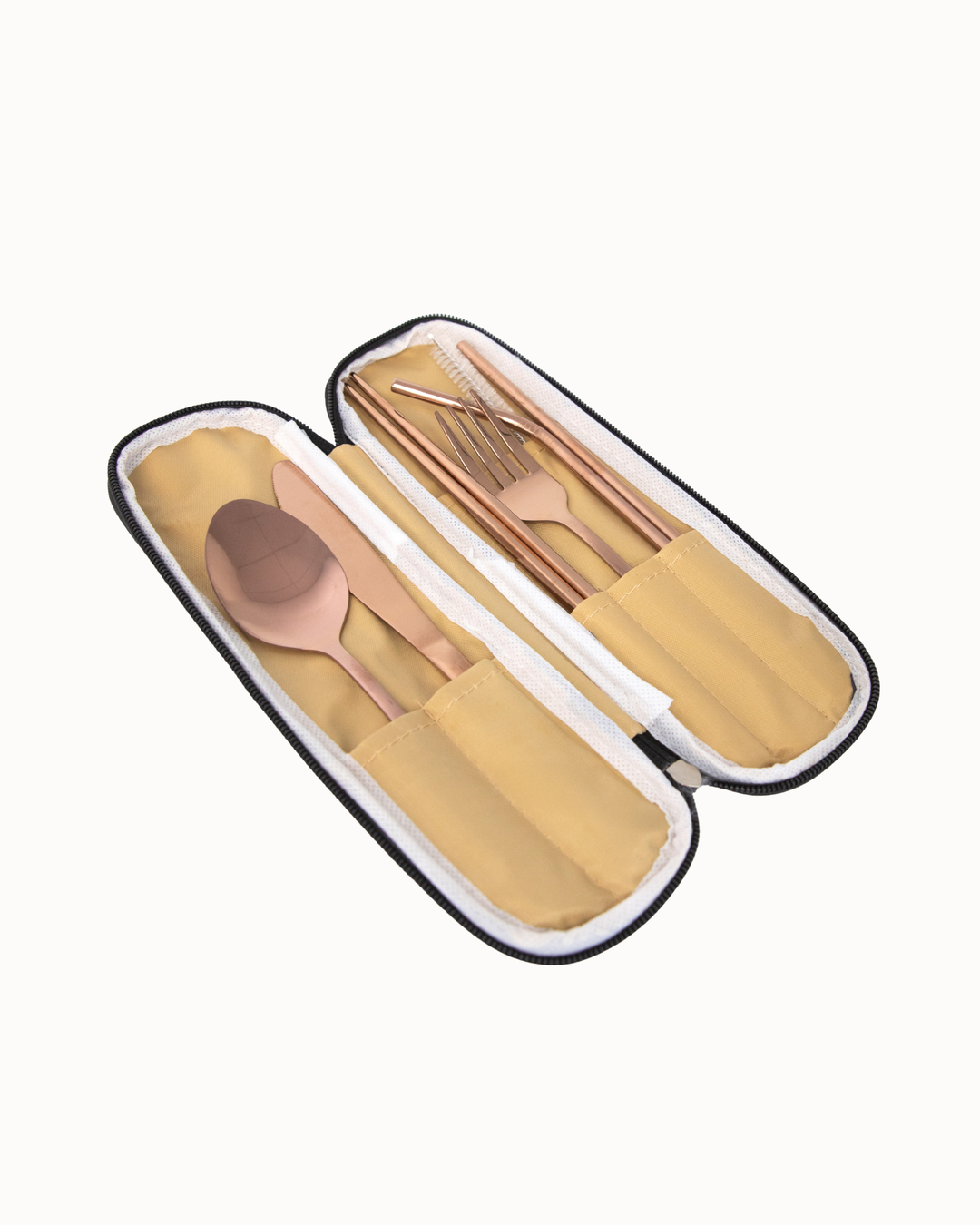 Portable Stainless Cutlery Set - Black