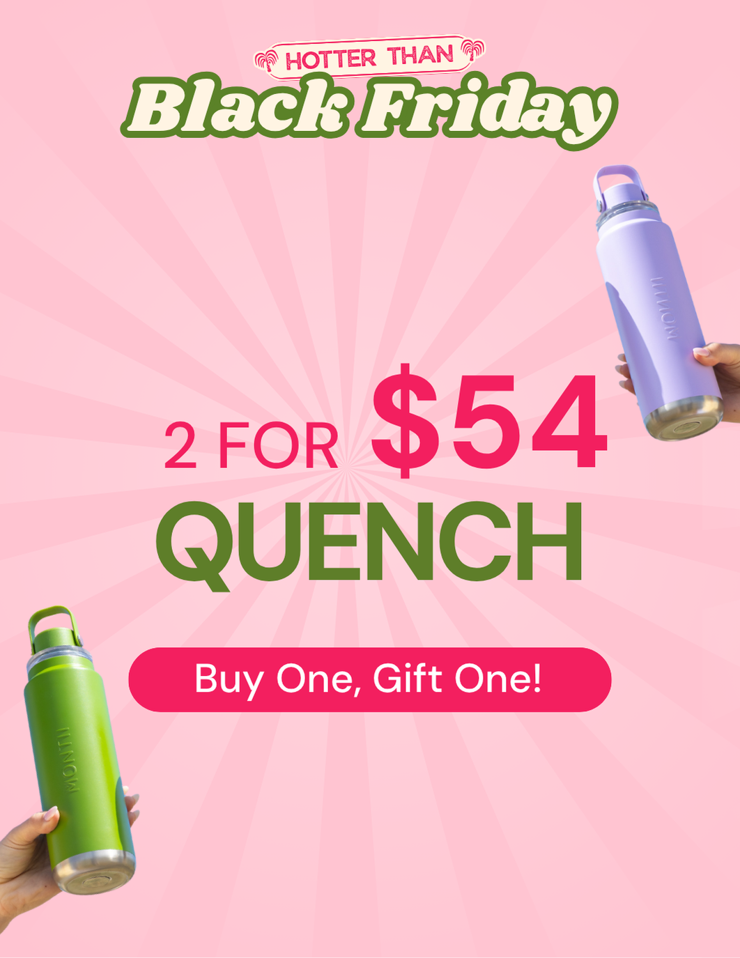 MontiiCo 700ml Quench Drink Bottle - Pickle