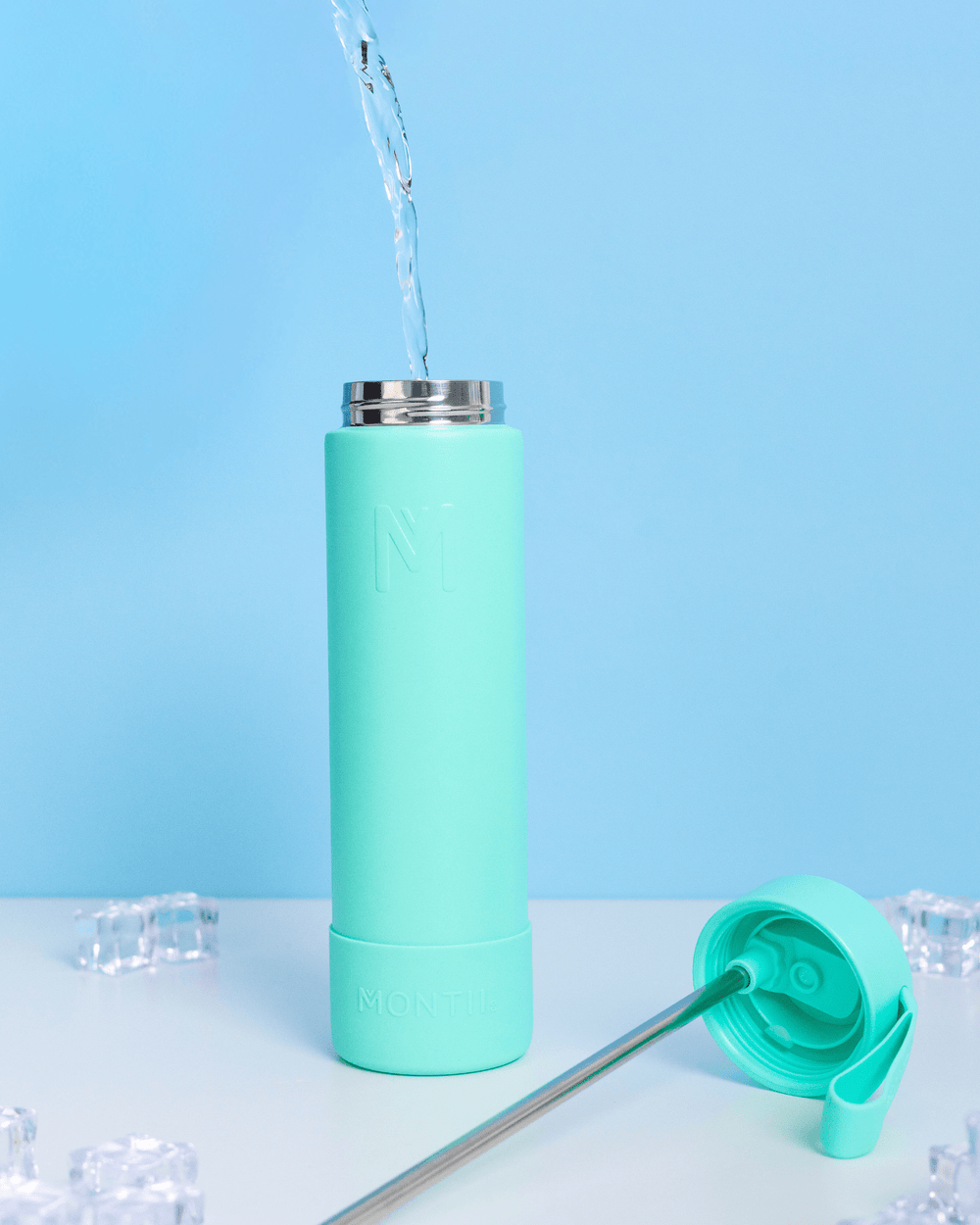 MontiiCo Sipper Lid + Straw - Marine