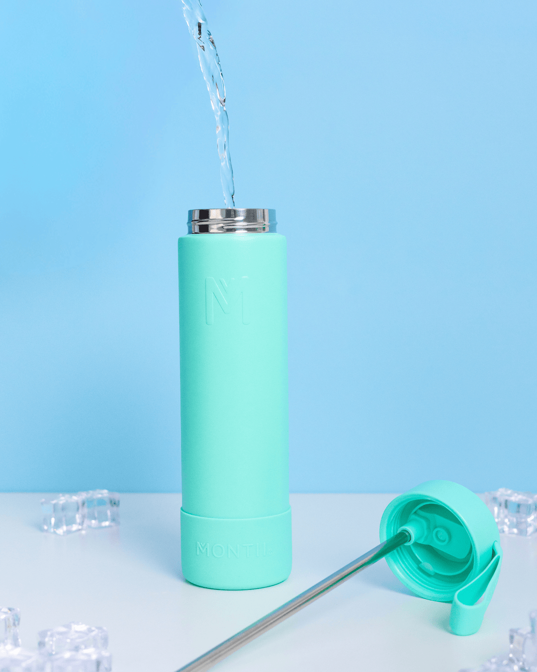 MontiiCo Sipper Lid + Straw - Marine