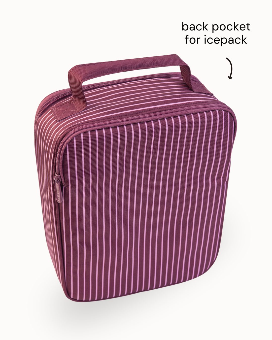 MontiiCo Large Insulated Lunch Bag - Ruby