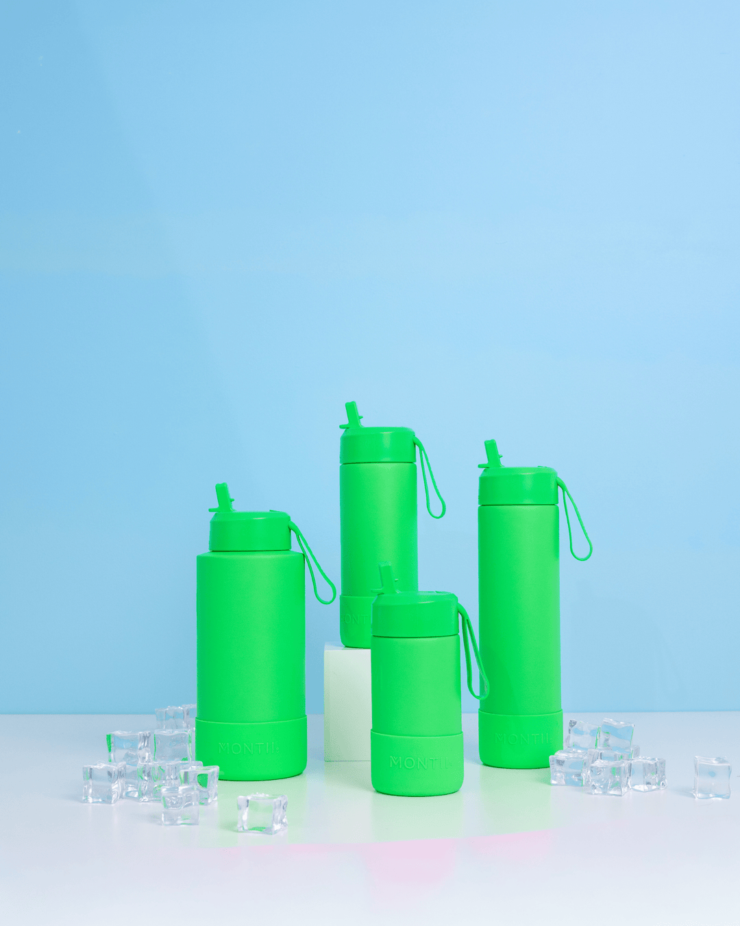 MontiiCo 350ml Fusion Drink Bottle Sipper - Apple