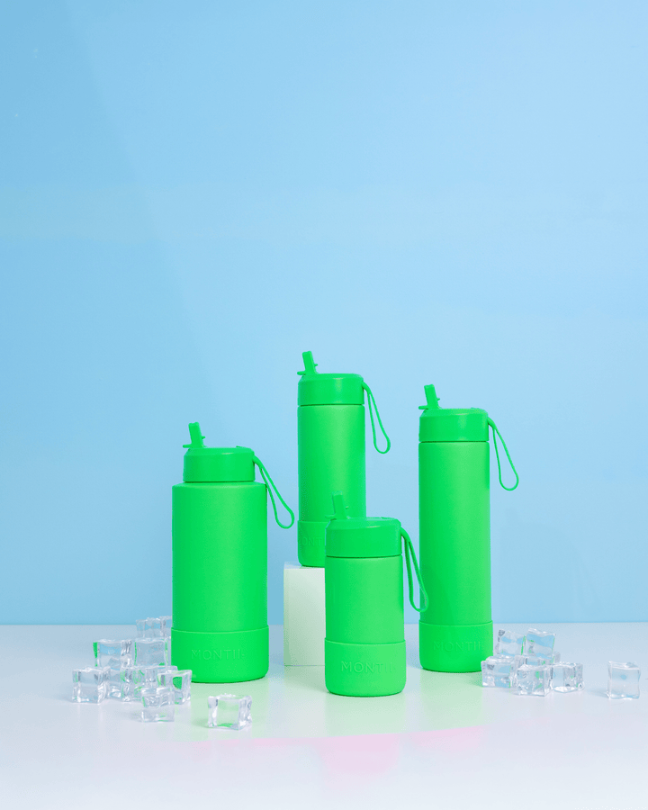MontiiCo 350ml Fusion Drink Bottle Sipper - Apple