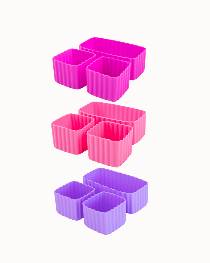 MontiiCo Bento Silicone Cups Bulk Buy - Pinks (Clearance)