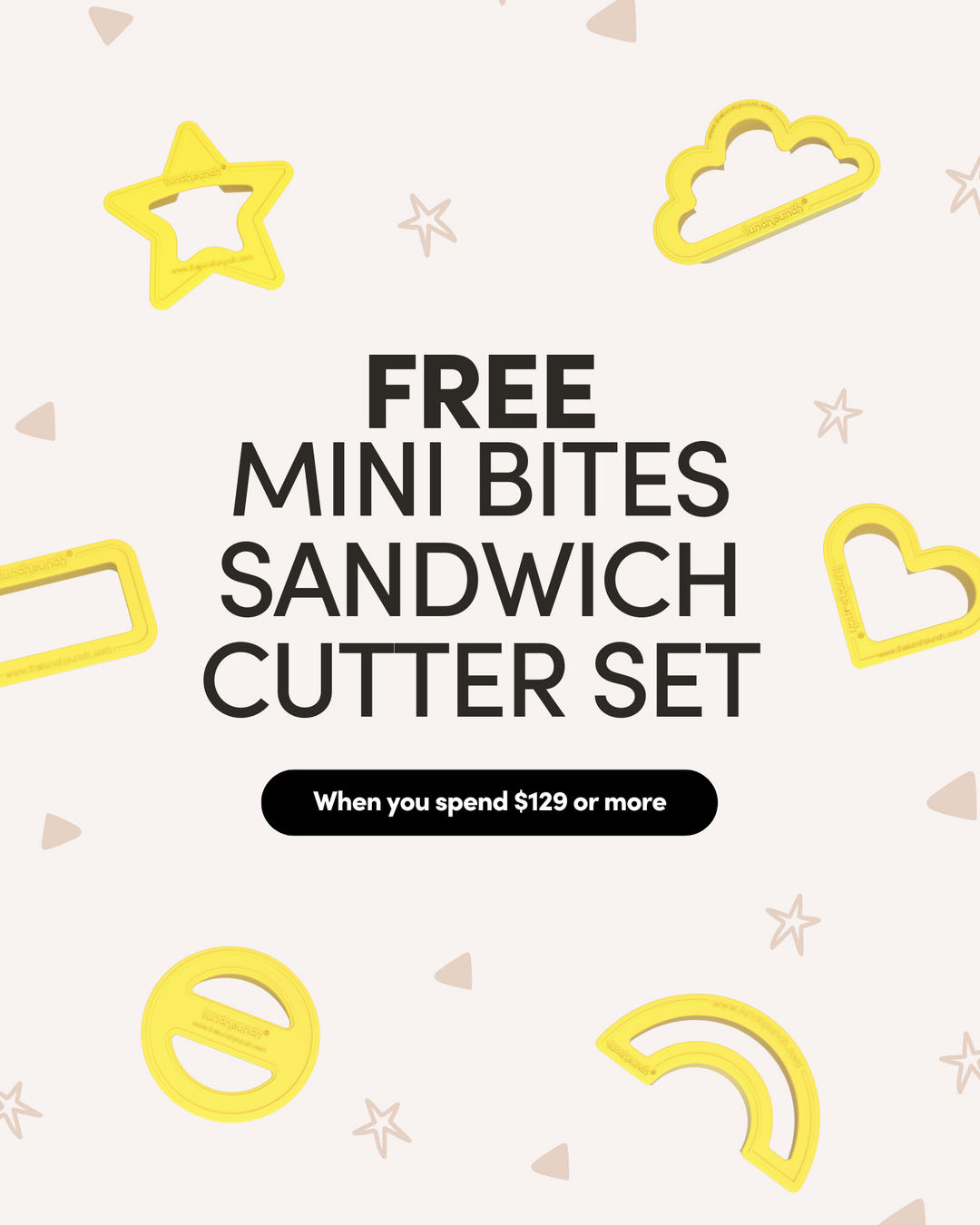 FREE Gift with Purchase - Lunch Punch Mini Bites Sandwich Cutter