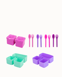 MontiiCo Bento Accessory Set - Fuchsia