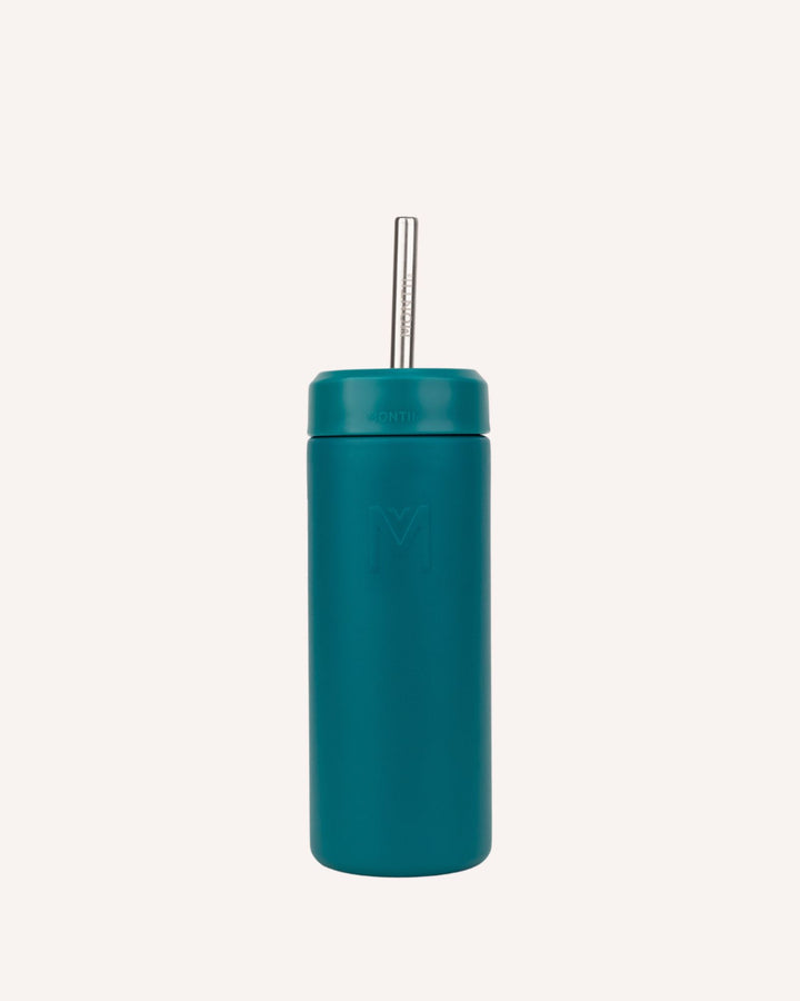 475ml Smoothie Cup & Straw - Pine
