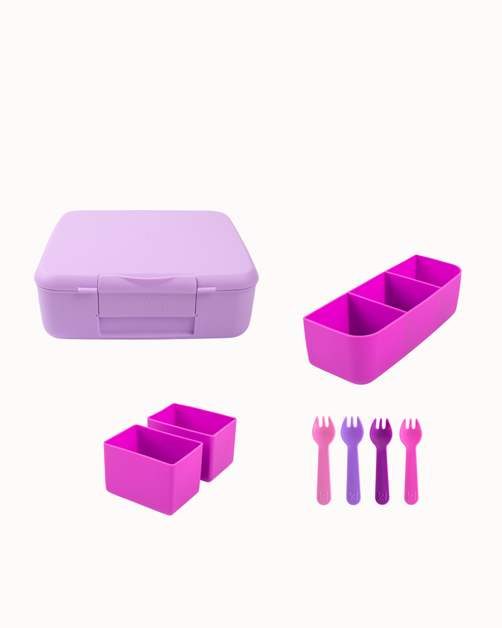 MontiiCo Feast Lunch Box Bundle - Lilac