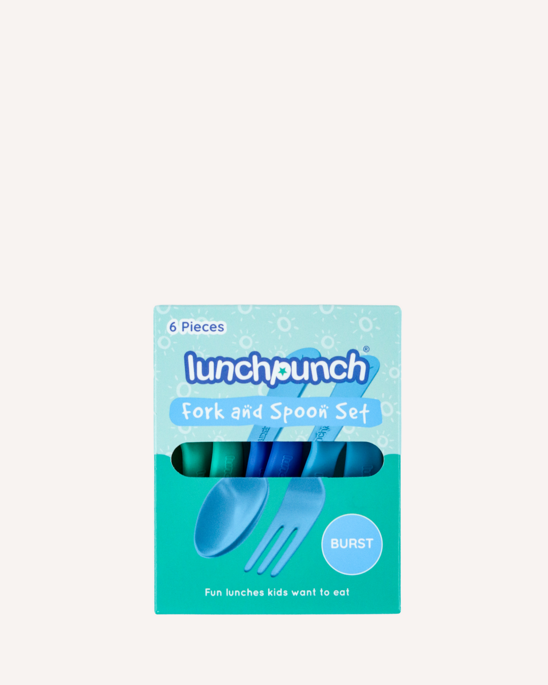 Lunch Punch Lunch Box Fork and Spoon Set - Burst