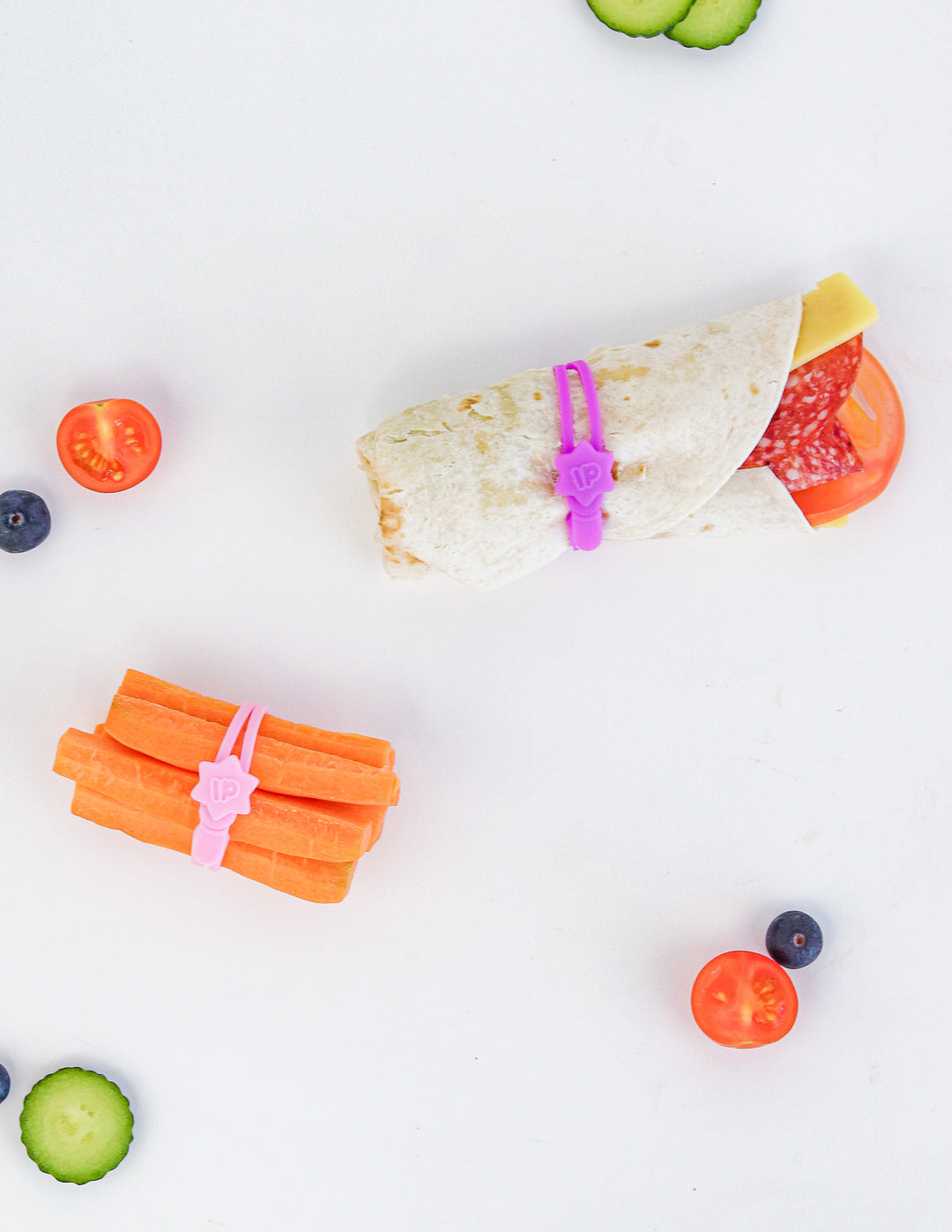 Lunch Punch Silicone Wrap Bands - Blush