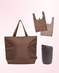 MontiiCo Carry & Sip Set - Zebra