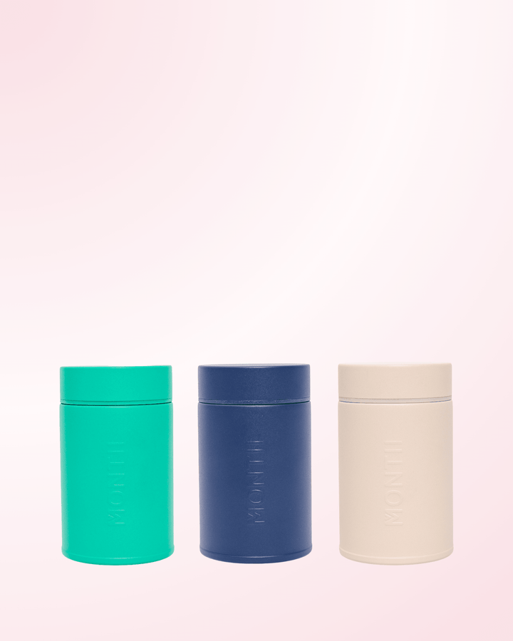 MontiiCo Snack Pot Trio - Blue