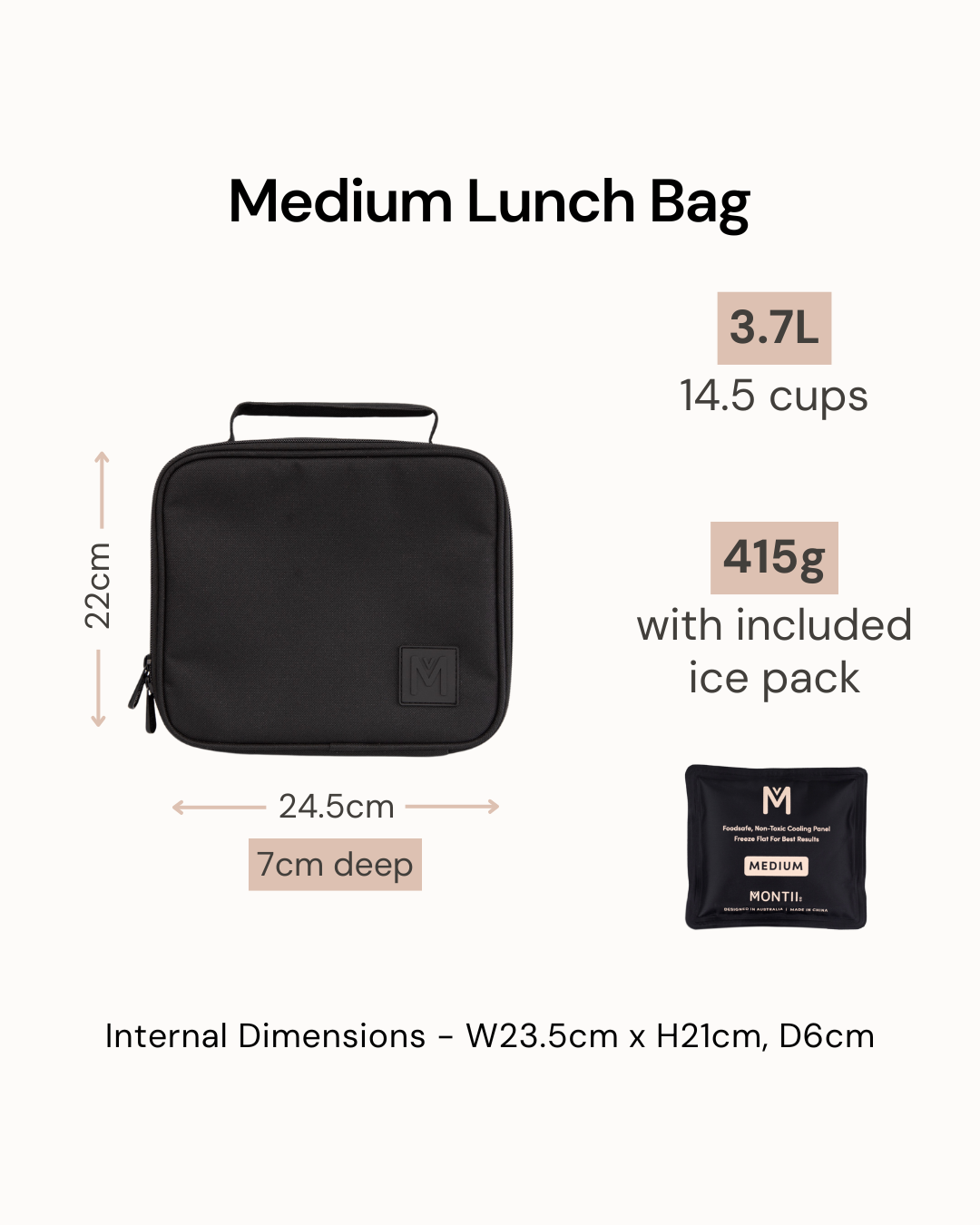 MontiiCo Medium Insulated Lunch Bag - Friends Forever