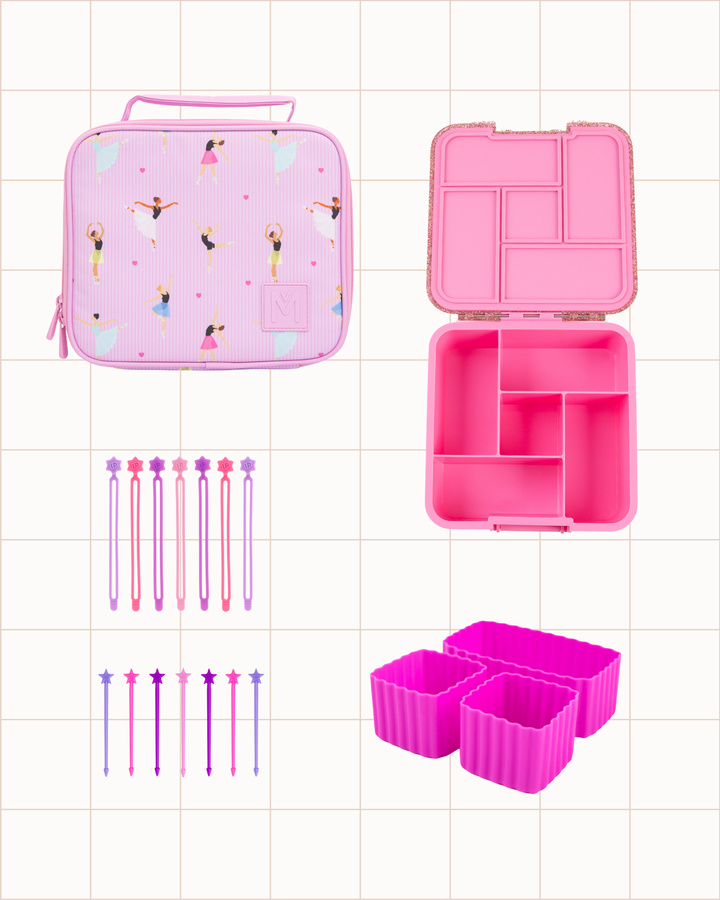 MontiiCo Medium Selective Snacker Bundle - Floss Glitter