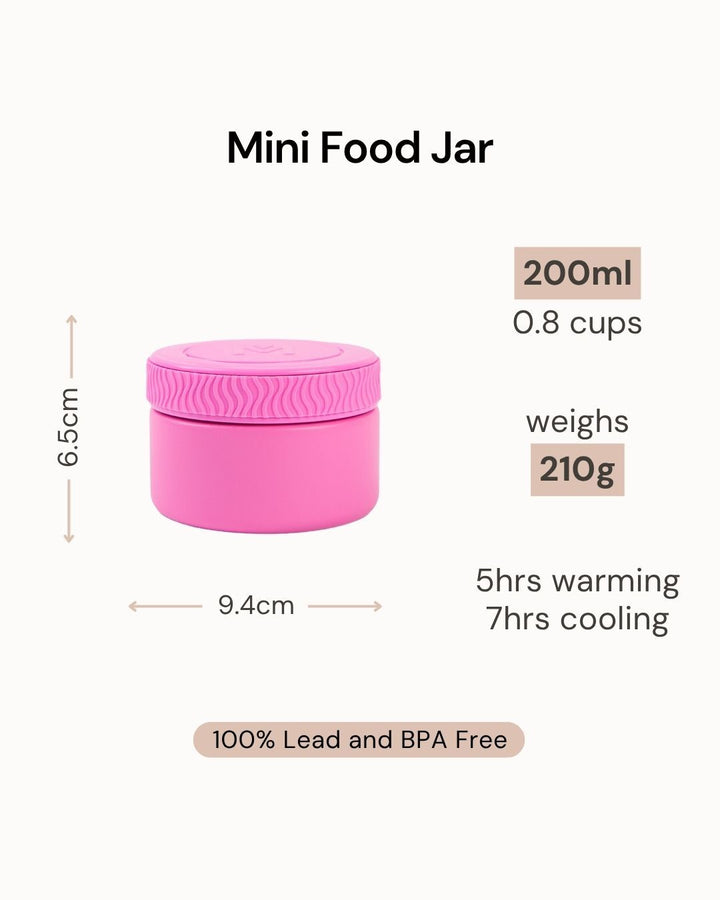 MontiiCo Insulated Mini Food Jar - Blueberry