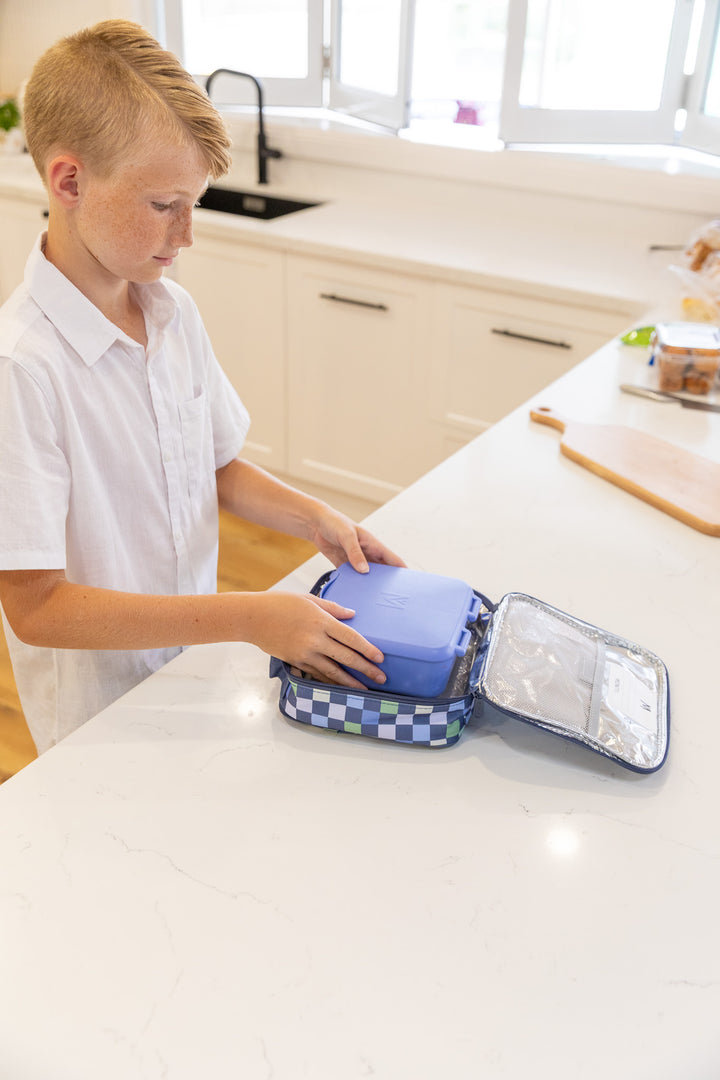 MontiiCo Medium Insulated Lunch Bag - Checkmate