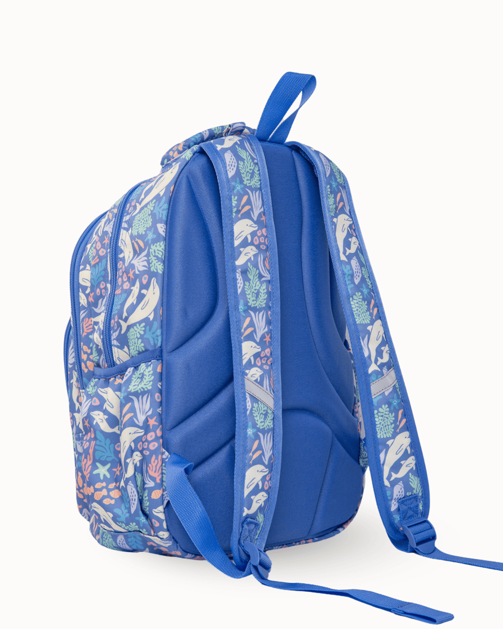 MontiiCo Backpack - Dolphin Dreams showing side view