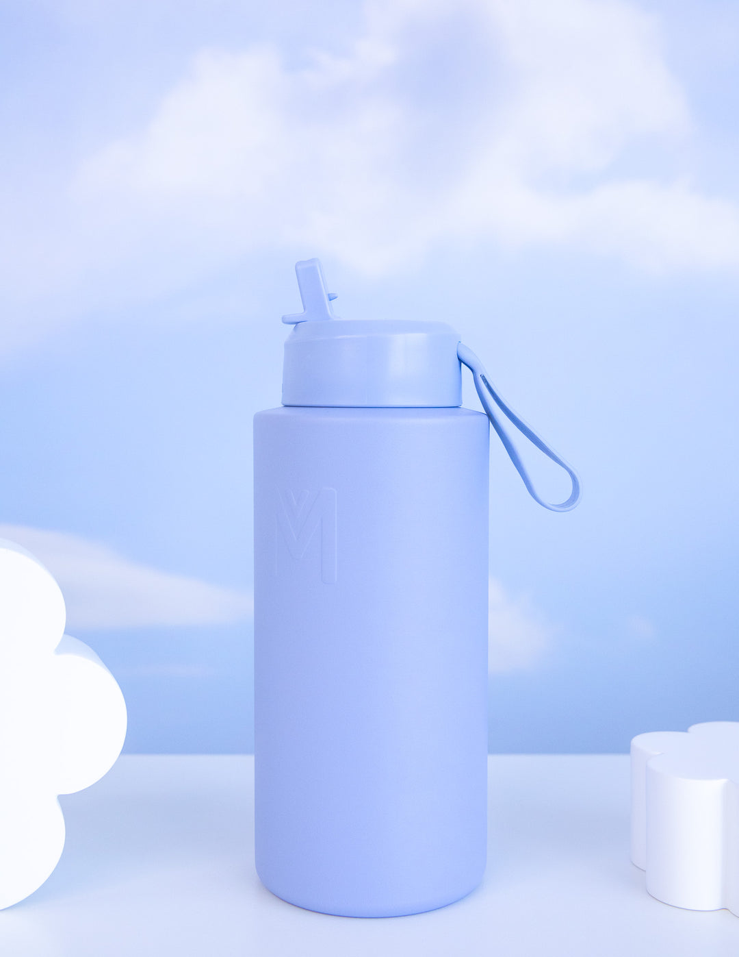 MontiiCo 1L Drink Bottle Sipper - Cloud