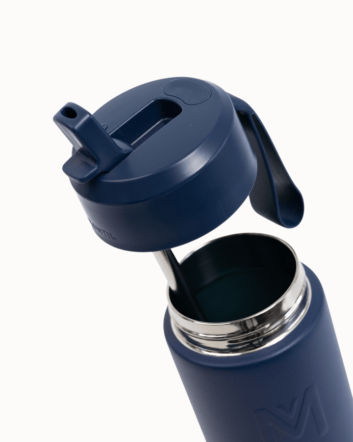MontiiCo Sipper Lid + Straw - Navy