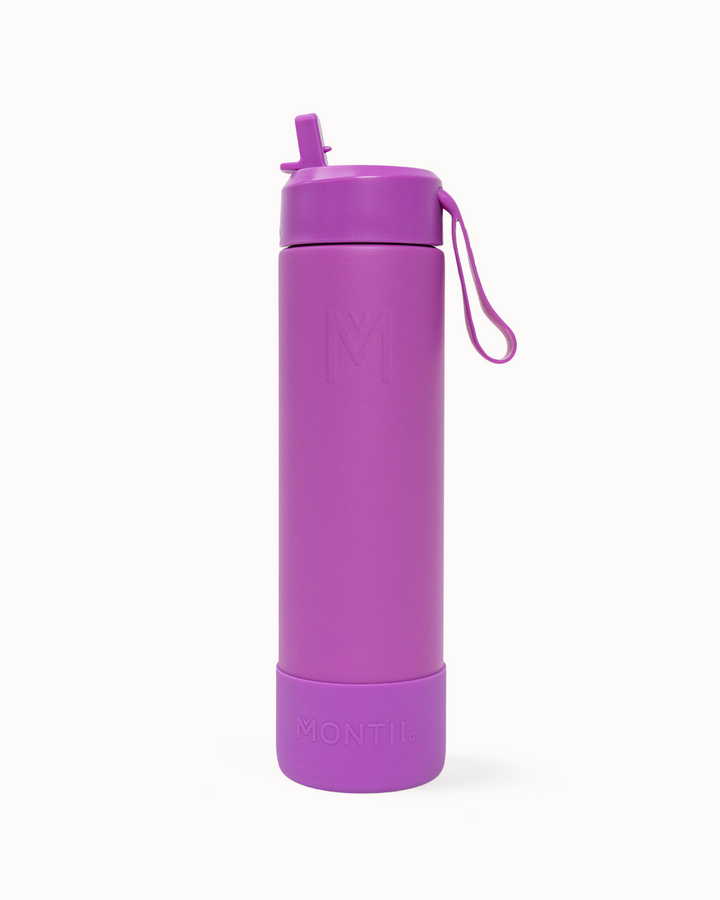 MontiiCo 700ml Fusion Drink Bottle Sipper - Fuchsia